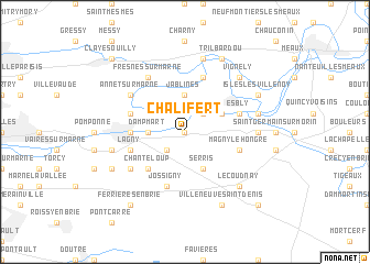 map of Chalifert