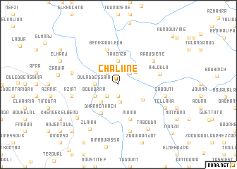 map of Chaliine