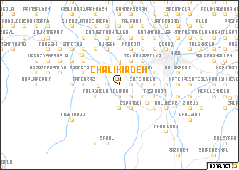 map of Chālī Kīādeh