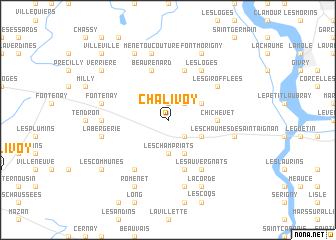 map of Chalivoy