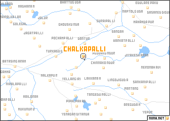 map of Chalkāpalli