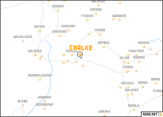 map of Chalke