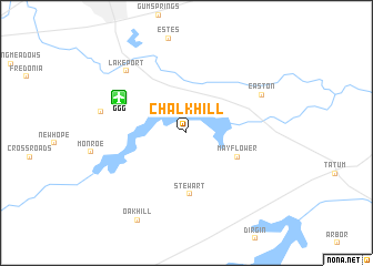 map of Chalk Hill