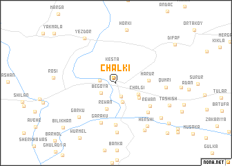map of Chālkī