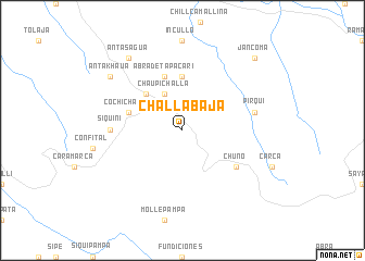 map of Challa Baja