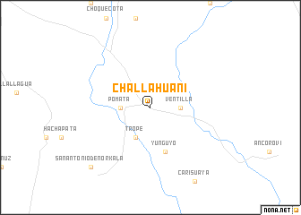map of Challahuani