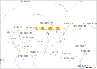 map of Challahuire