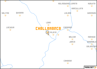 map of Challamarca