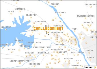 map of Challedon West