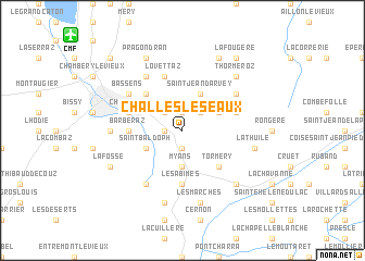 map of Challes-les-Eaux