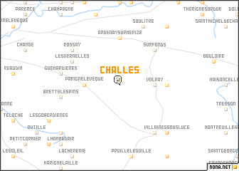 map of Challes