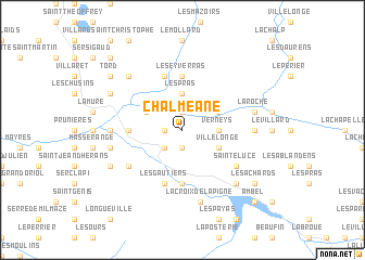 map of Chalméane