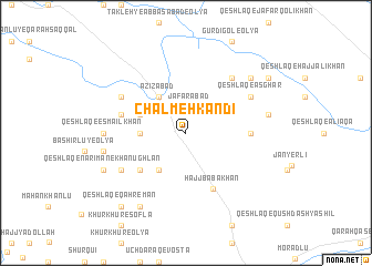 map of Chālmeh Kandī