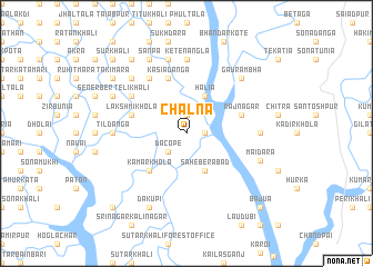 map of Chālna