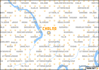 map of Chalna