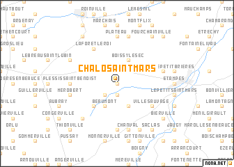 map of Châlo-Saint-Mars