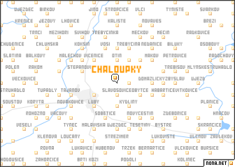 map of Chaloupky