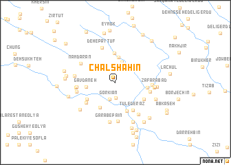 map of Chāl Shāhīn