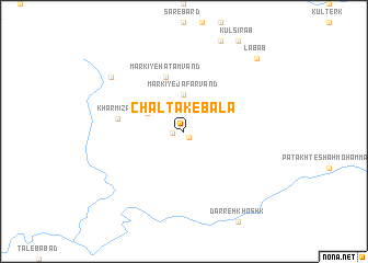 map of Chāl Tāk-e Bālā