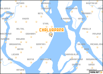 map of Chaluāpāra