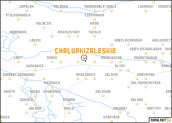 map of Chałupki Zaleskie