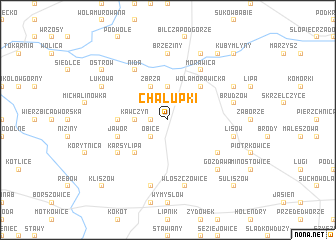 map of Chałupki