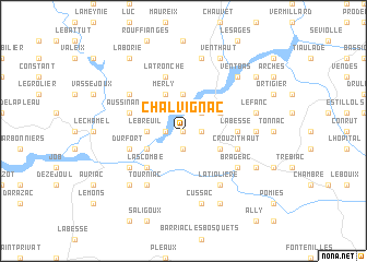 map of Chalvignac