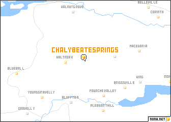 map of Chalybeate Springs