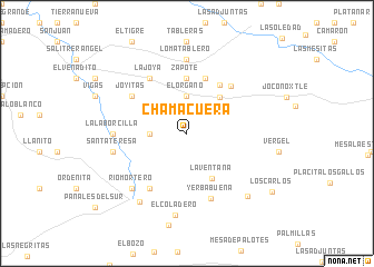 map of Chamacuera