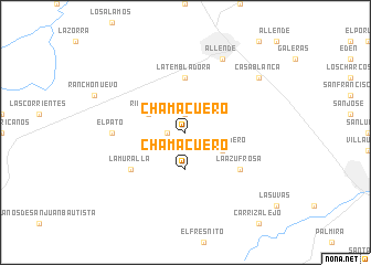 map of Chamacuero