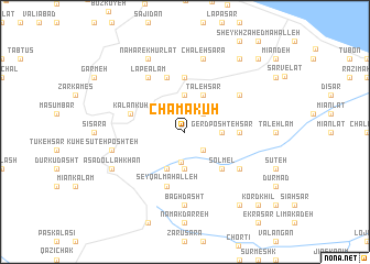map of Chamā Kūh