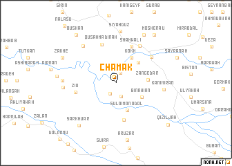 map of Chamak