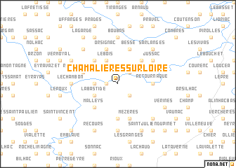 map of Chamalières-sur-Loire