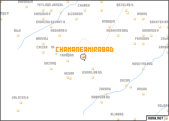 map of Chaman-e Amīrābād