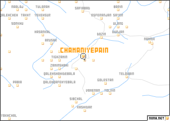 map of Chamānī-ye Pāʼīn
