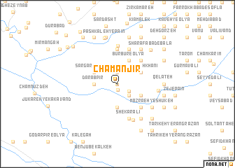 map of Cham Anjīr