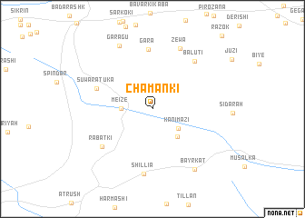 map of Chamānkī