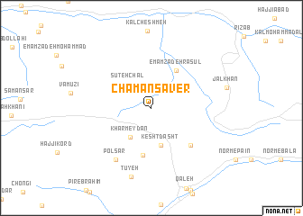 map of Chaman Sāver