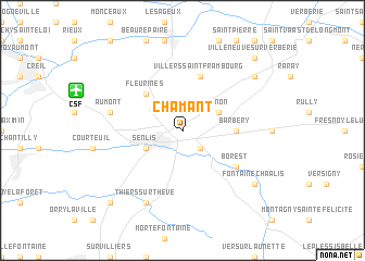 map of Chamant