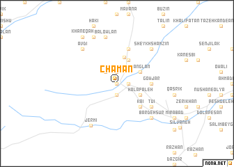 map of Chamān