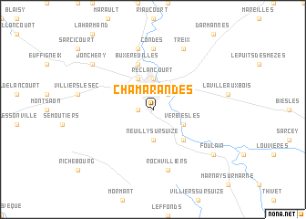 map of Chamarandes