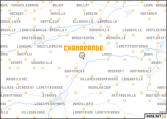 map of Chamarande