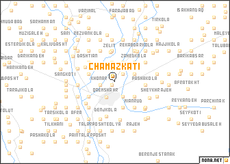 map of Chamāz Katī