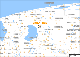 map of Chamāz Tappeh