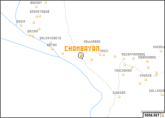 map of Cham Bayān