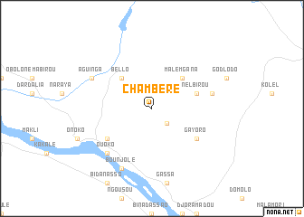 map of Chambéré