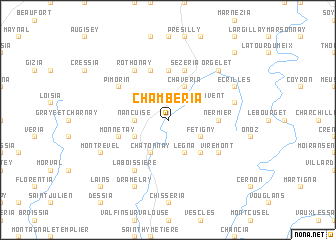 map of Chambéria