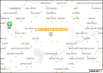 map of Chamberonnière