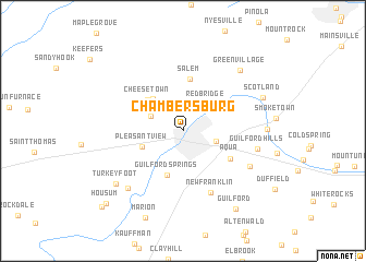 map of Chambersburg