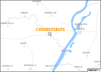 map of Chambersburg